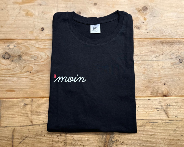 SZENE HAMBURG Merch – Schlichtes Moin T-Shirt in schwarz
