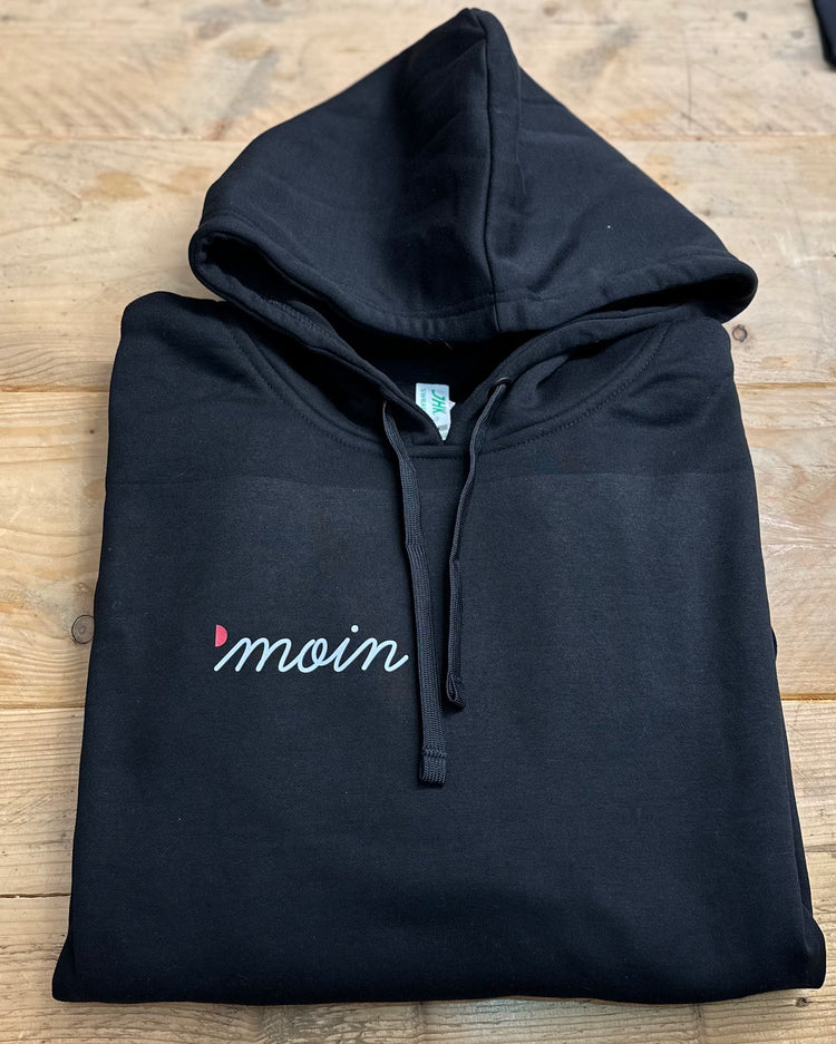 SZENE HAMBURG Merch – Gemütlicher Moin Hoodie in schwarz