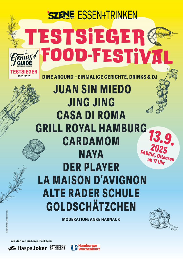 Testsieger Food - Festival 2025 - SZENE HAMBURG Shop