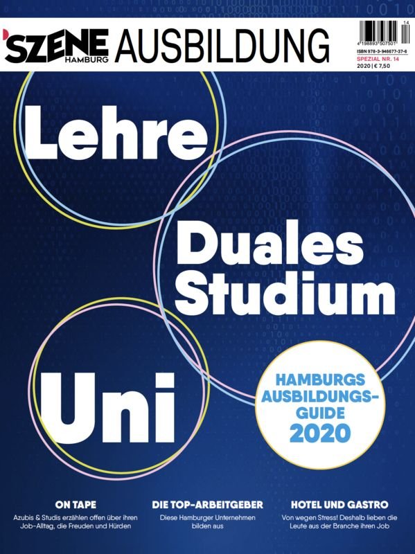 SZENE HAMBURG Ausbildung 14/2019 "Hamburgs Ausbildungsguide 2020" - SZENE HAMBURG Shop