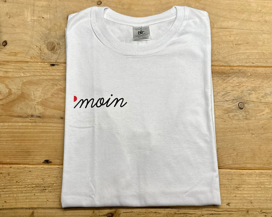 SZENE HAMBURG Merch – Schlichtes Moin T-Shirt in weiß