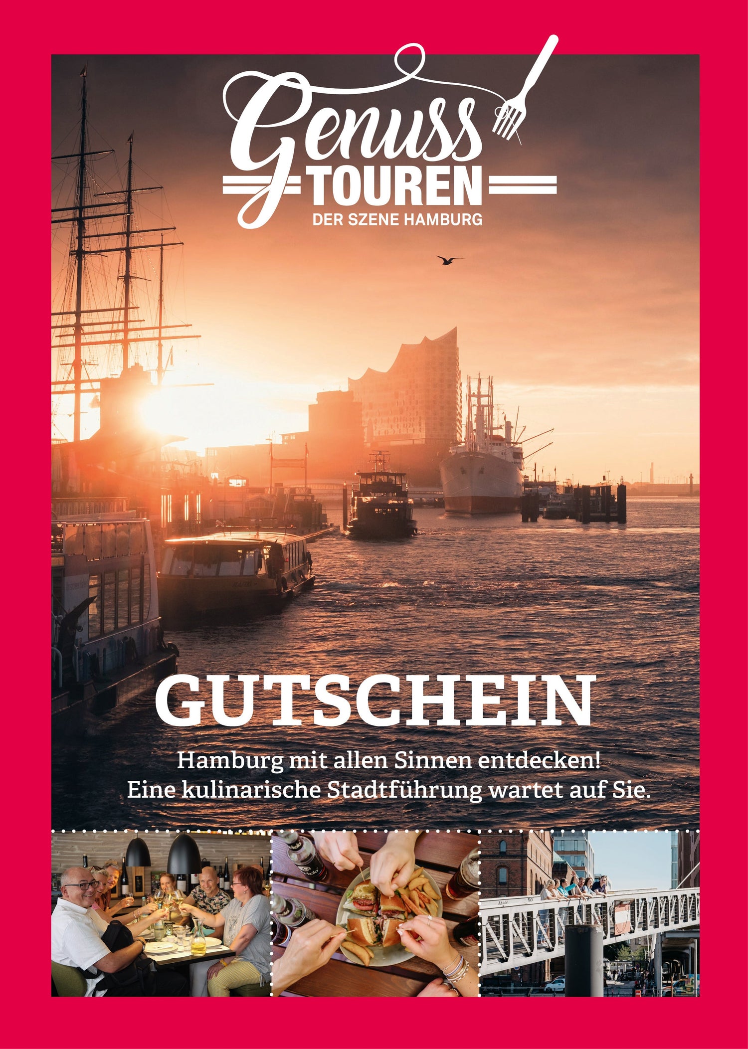 Gutschein für die Genuss - Touren inkl. Geschenkumschlag - SZENE HAMBURG Shop