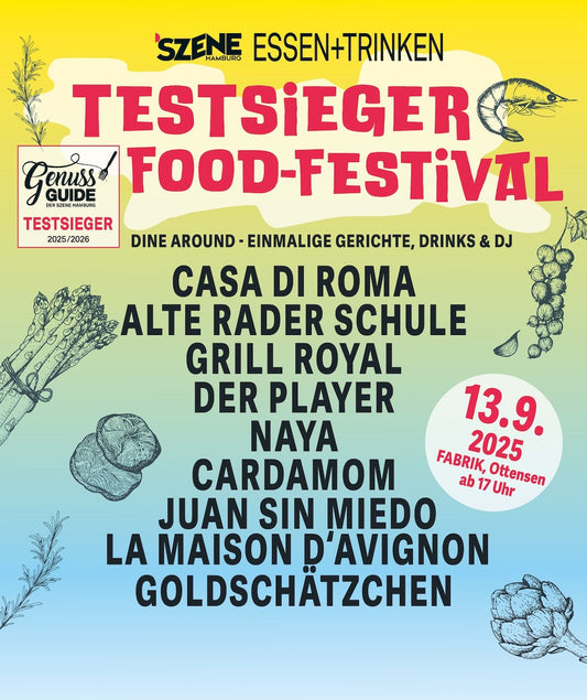 Testsieger Food - Festival 2025 - SZENE HAMBURG Shop