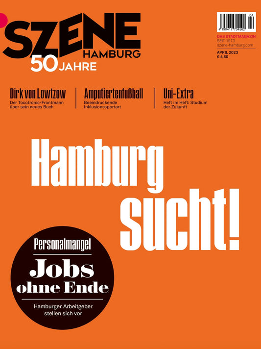 SZENE HAMBURG 04/2023 „Hamburg sucht! – Jobs ohne Ende“ - SZENE HAMBURG Shop