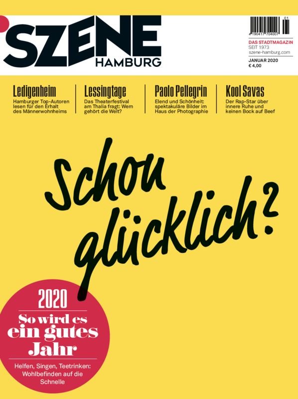 SZENE HAMBURG 1/2020 "Schon glücklich" - SZENE HAMBURG Shop