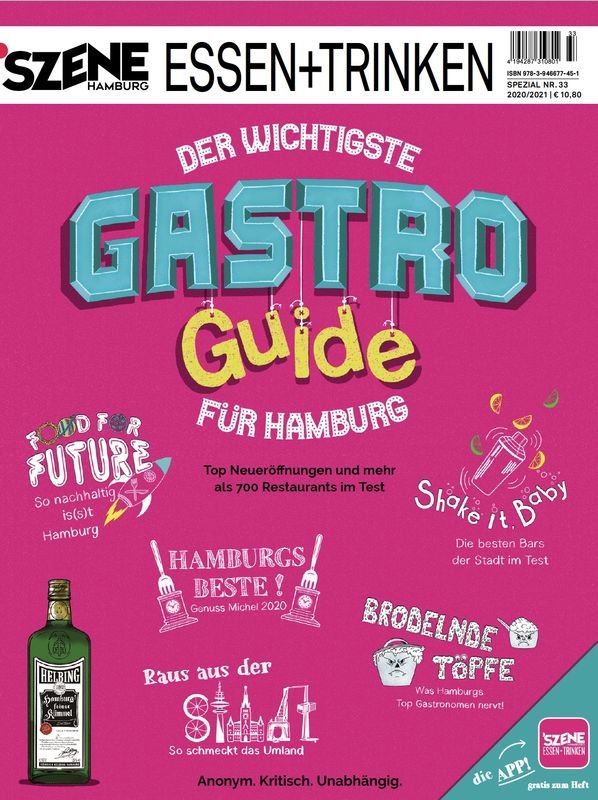 SZENE HAMBURG ESSEN+TRINKEN 33/2020 "Gastro Guide" - SZENE HAMBURG Shop